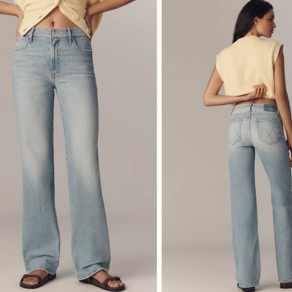 MOTHER The Kick It High-Rise Straight-Leg Jeans - LIKE NEW - Picture 2 of 3